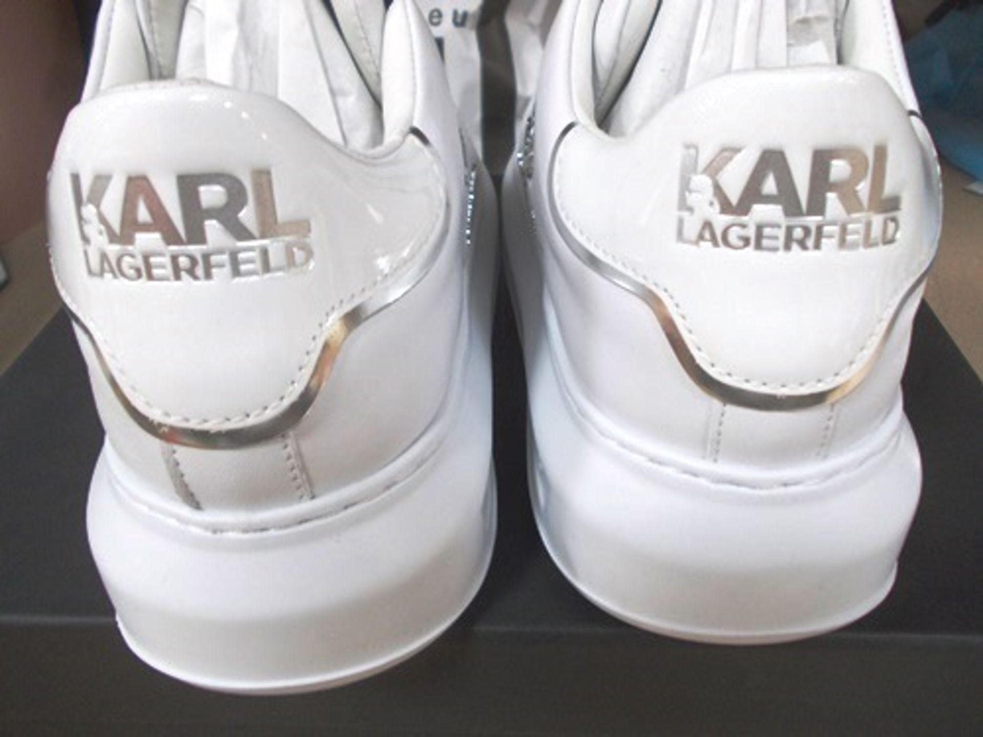 1 x pair of Karl Lagerfeld Kapri Metal Maison trainers, UK size 8 - New in box (E2B) - Image 2 of 2