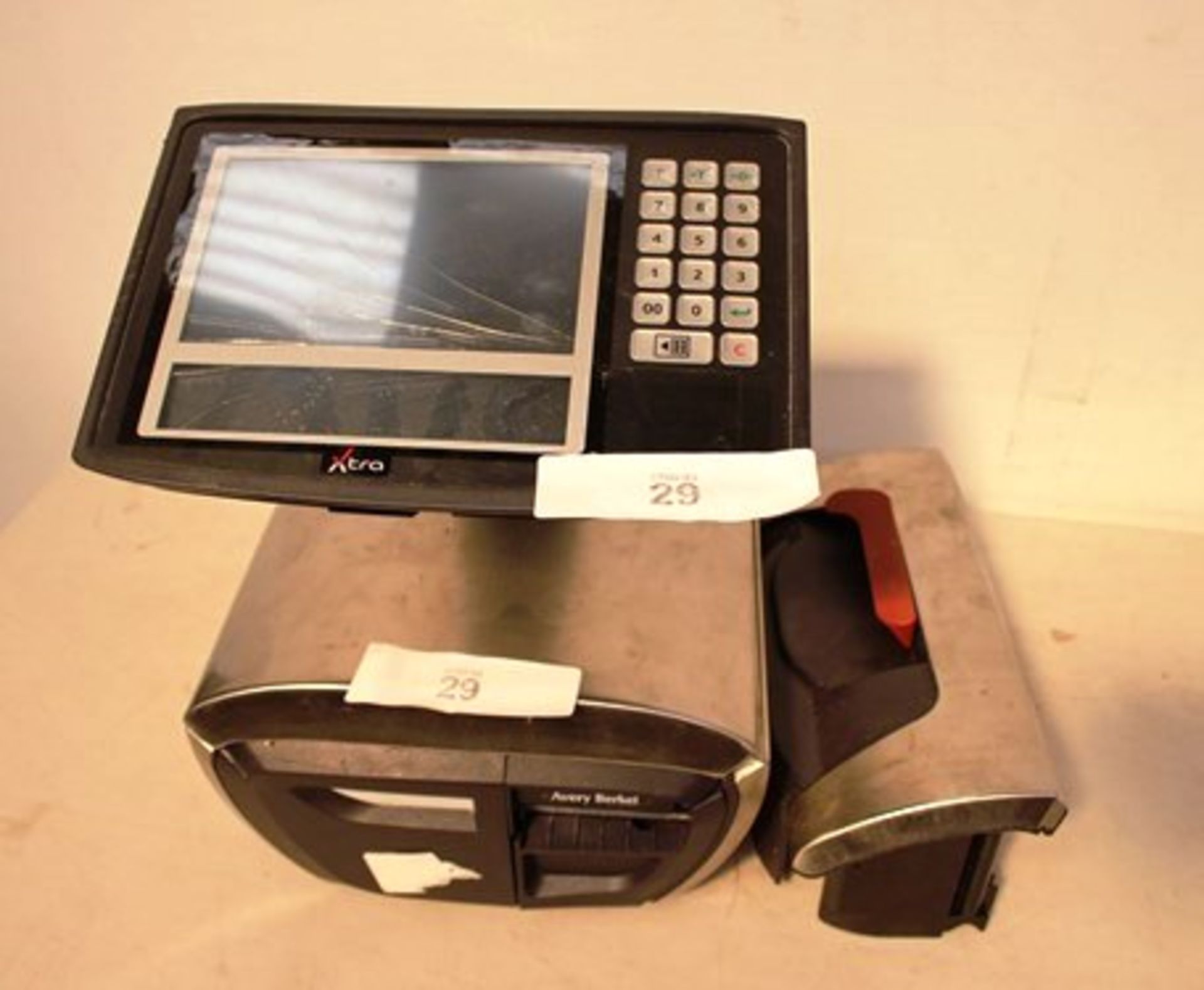 1 x Avery Berkel Xtra commercial weighing scales, display and printer unit only - Spares and