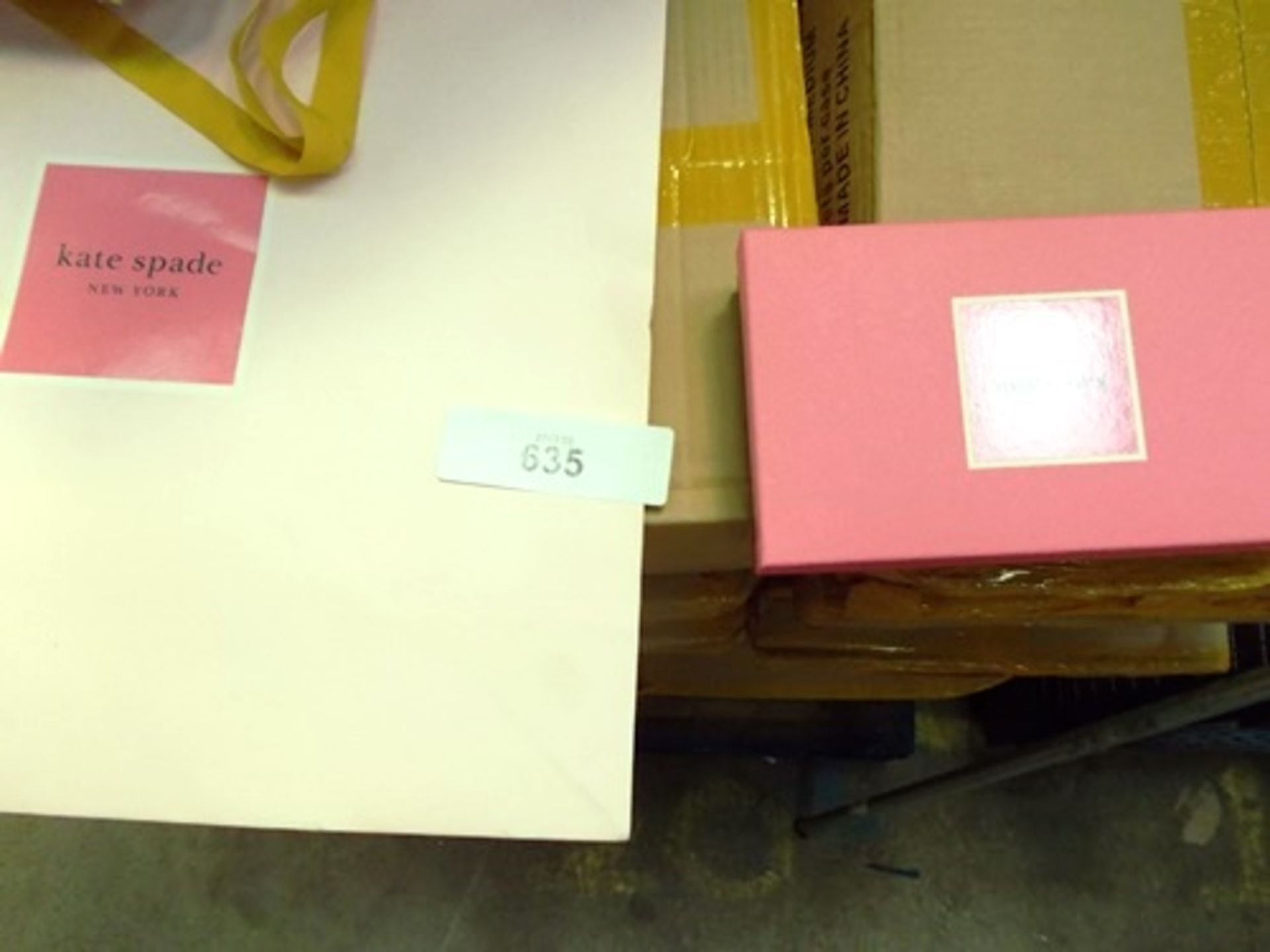 10 x boxes each containing 75 x large Kate Spade Speciality shopping bags, 18.5" x 6.75" x 17.75",