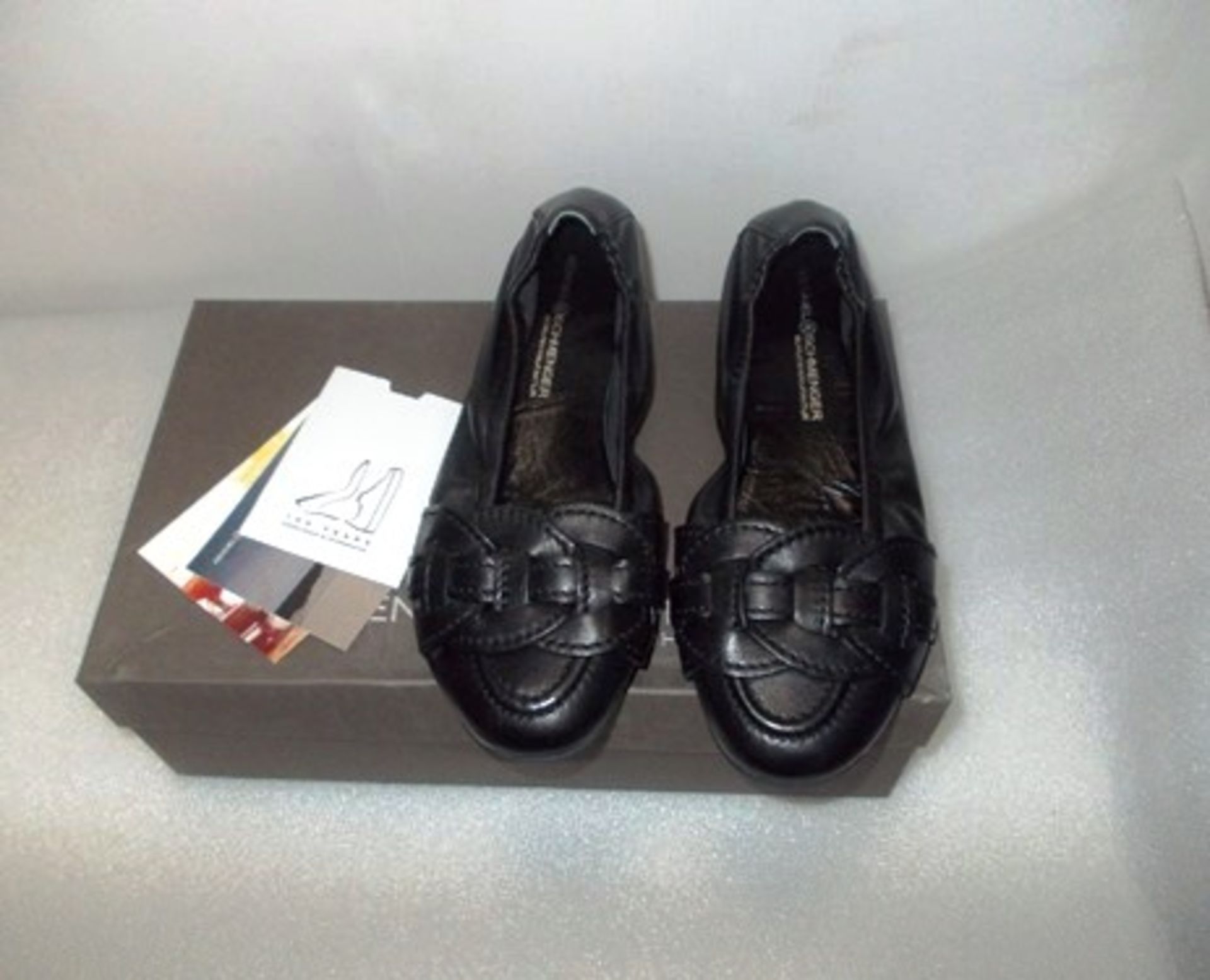1 x pair of Kennel & Schmenger Malu leather flats, style no. 51-10690-410, UK size 3.5 - New (S15)