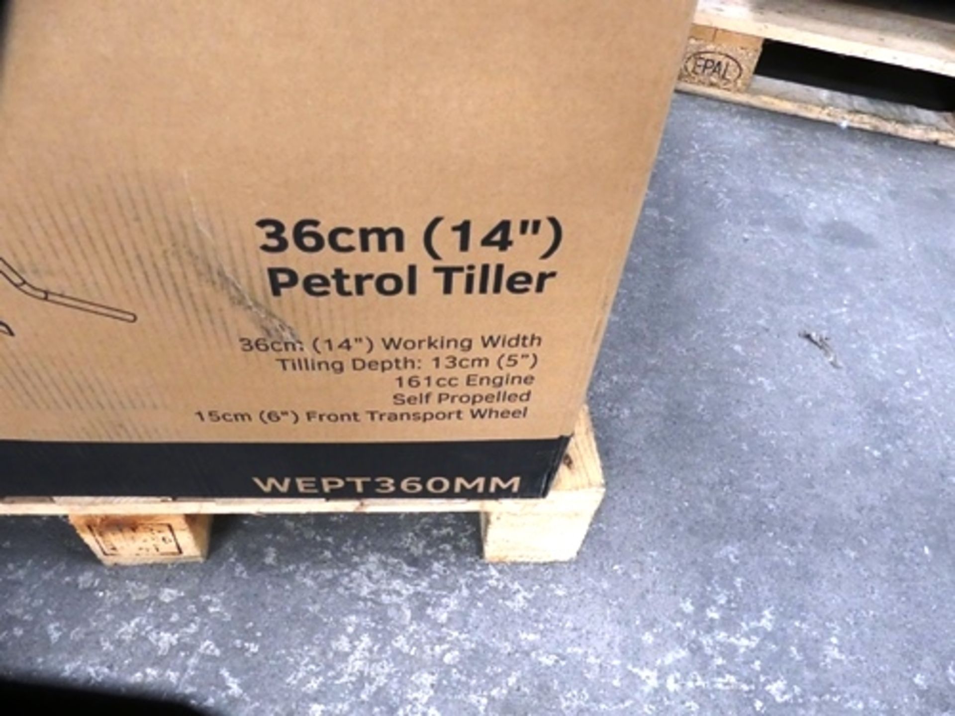 1 x Webb 36cm (14") petrol tiller, Model WEPT360MM - Sealed new in box (GS35) - Image 2 of 2