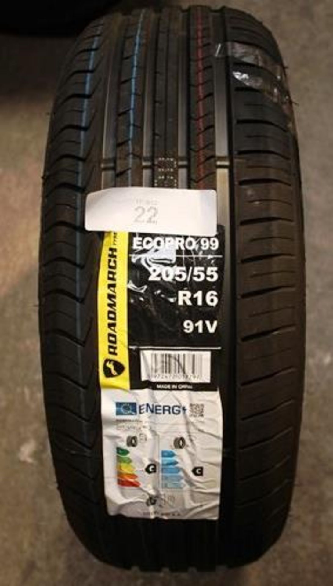 1 x Roadmarch Ecopro 99 tyre, size 205/55R16 91V - New with labels (GS2)