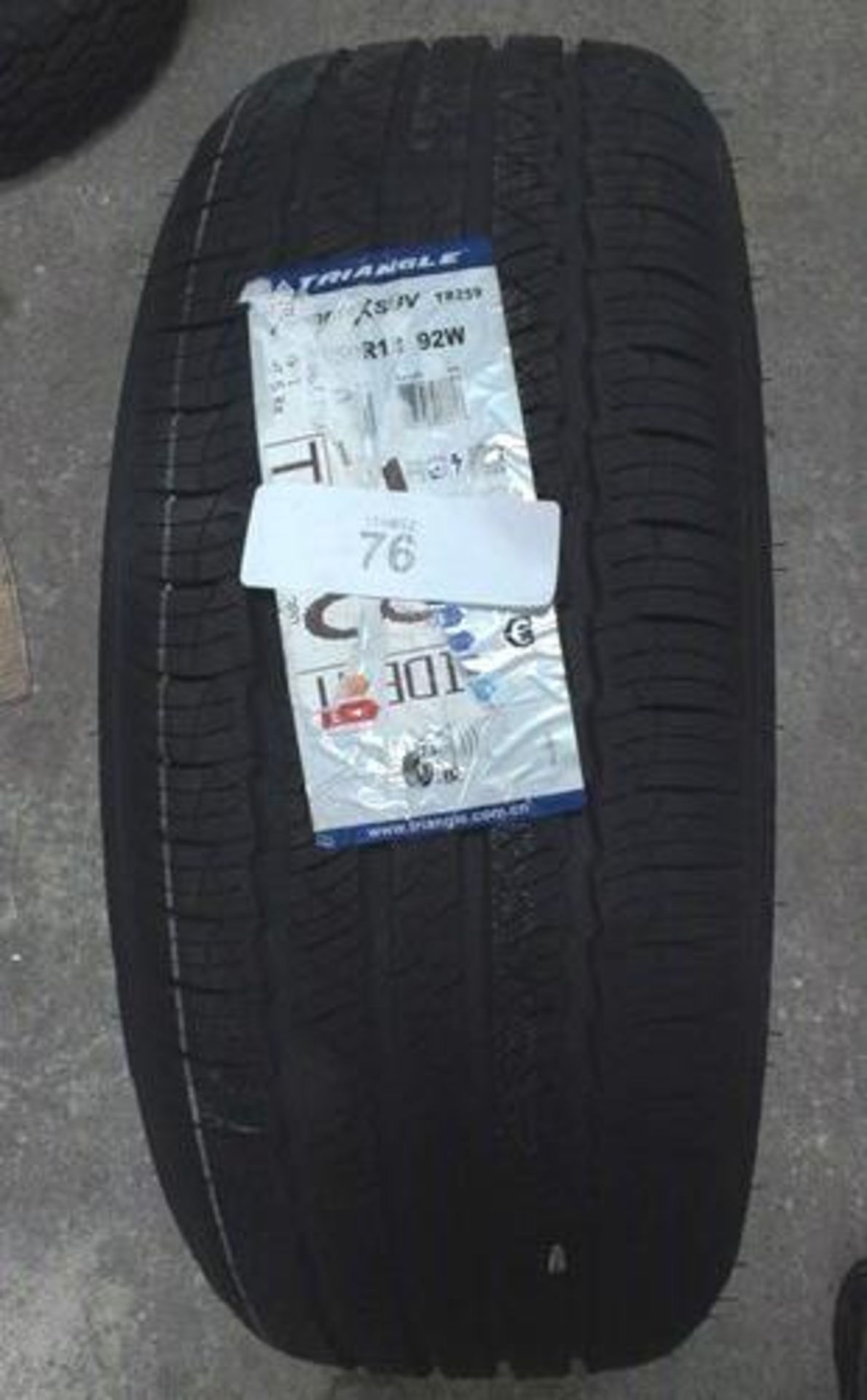 1 x Triangle Advante SUV TR259 tyre, size 215/50R18 92W - New with labels (GS5)