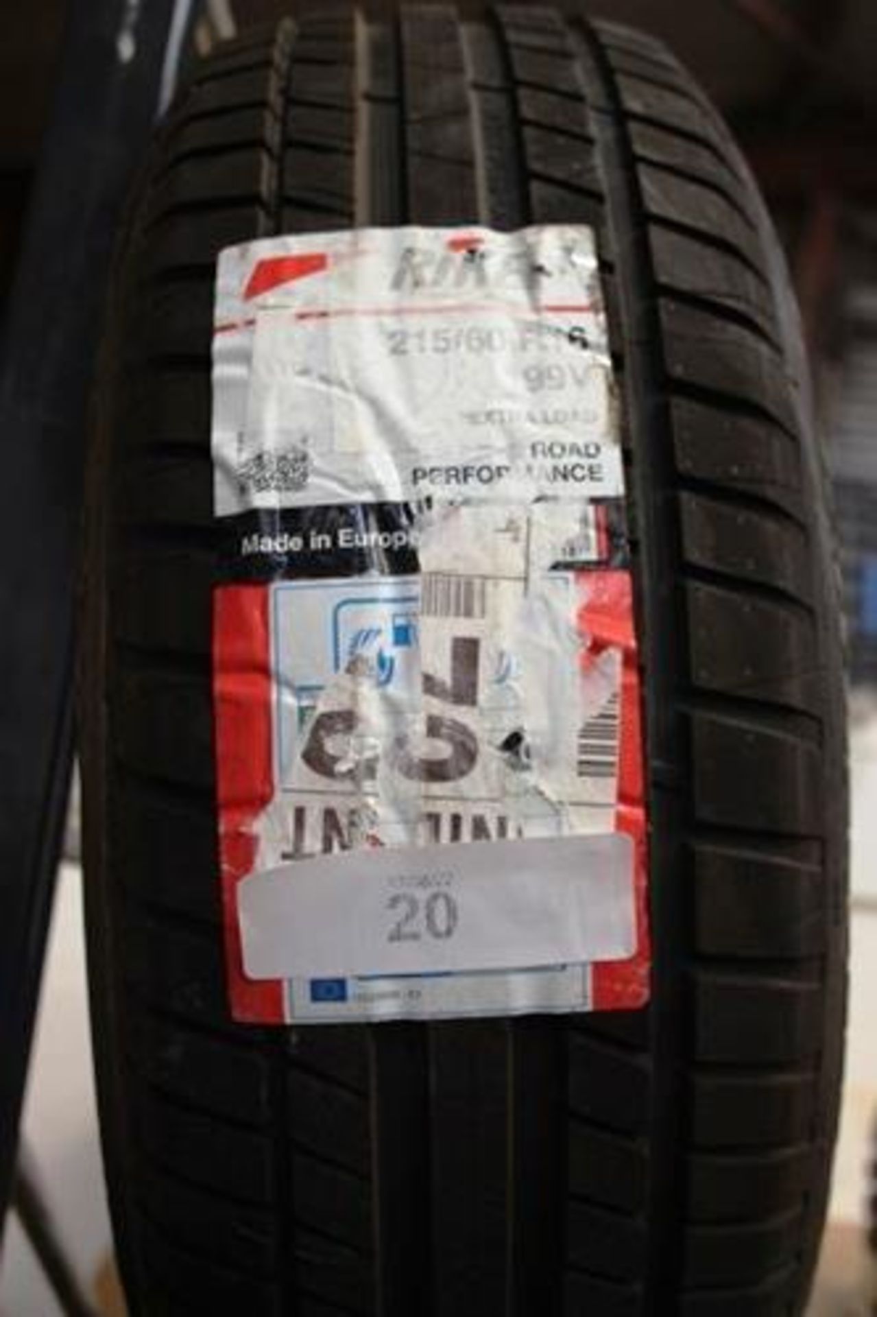 1 x Riken Road Performance tyre, size 215/60R16 99V XL - New with labels (GS2)