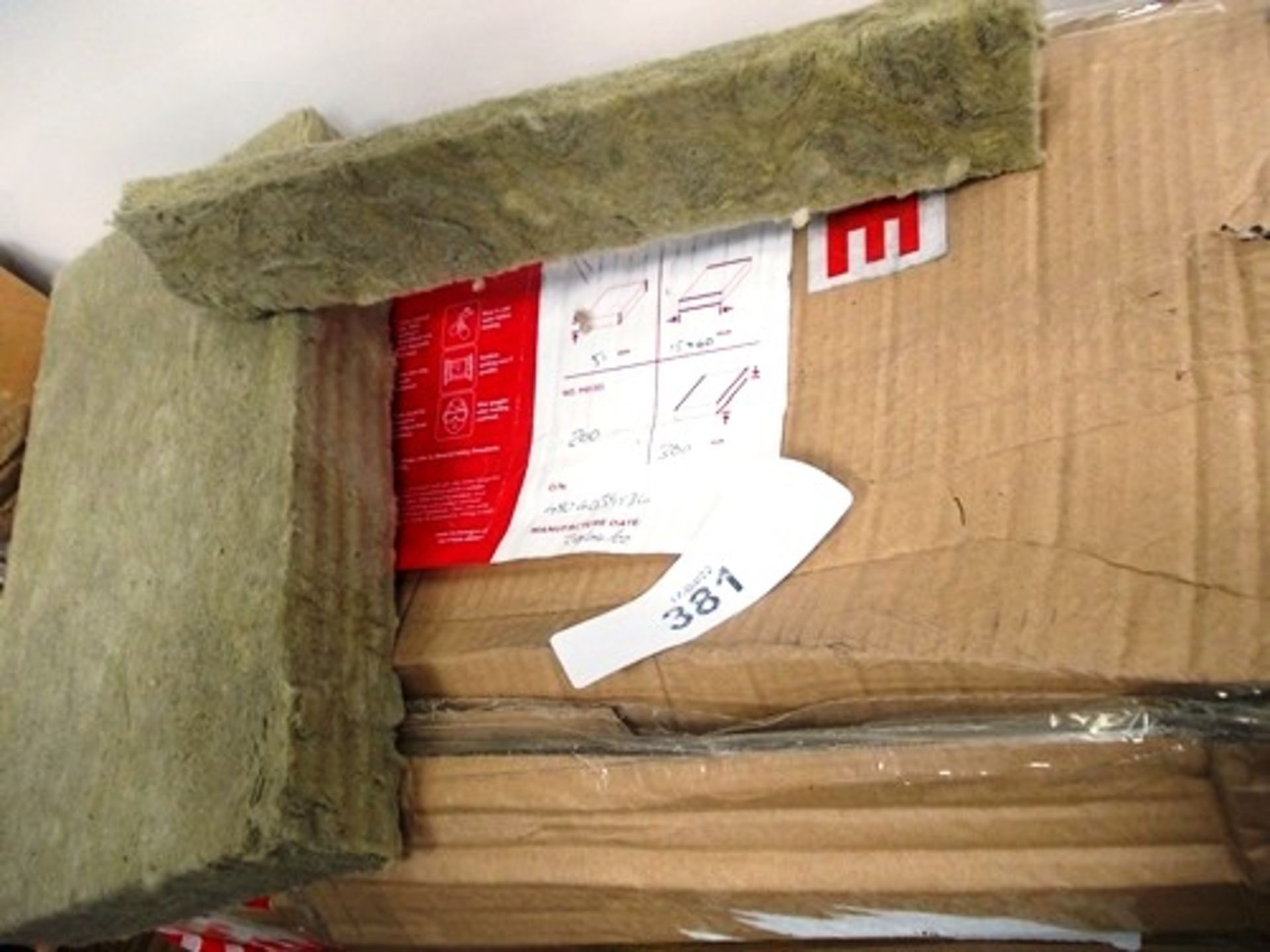 1 x box containing Rockwood linear firestop 2A insulation together with 1 x box containing 9 x