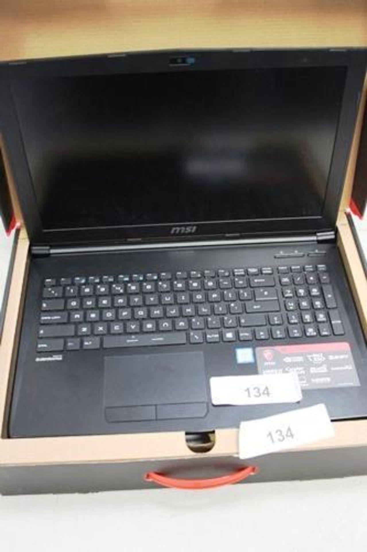 1 x MSI GL62 gaming laptop, model 9S7-16J612-0.7, hard drive removed - Spares and repairs, - Image 2 of 2