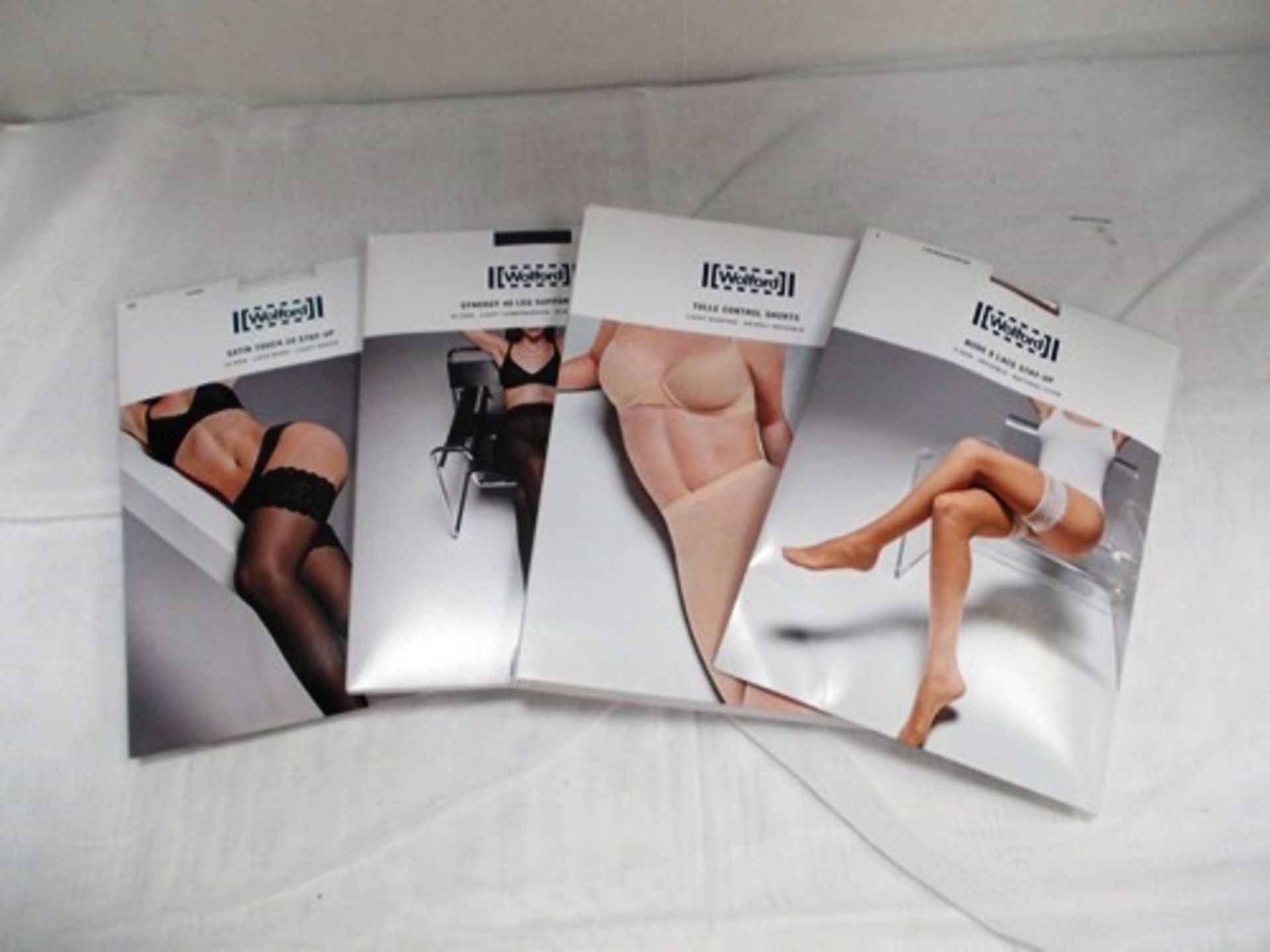 8 x pairs of Wolford hold-ups and tights including synergy leg support tights and Tulle control