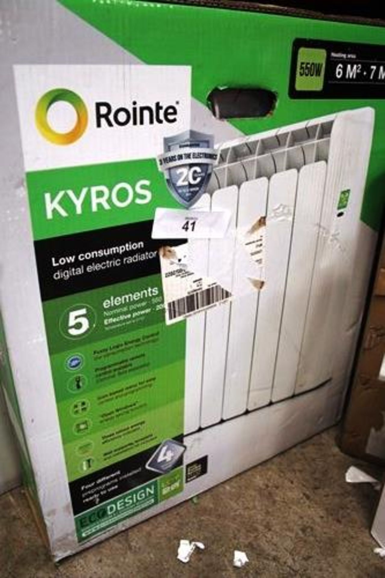 3 x electric heaters including 1 x Rointe Kyros oil filled heater, 550W, 1 x Marko 13 fin oil - Image 2 of 2