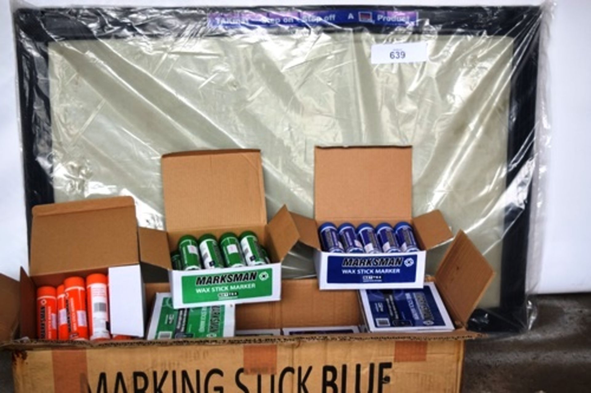 1 x box containing 9 boxes of 10 x 72g Marksman Intense wax markers for sheep, lambs, cattle and