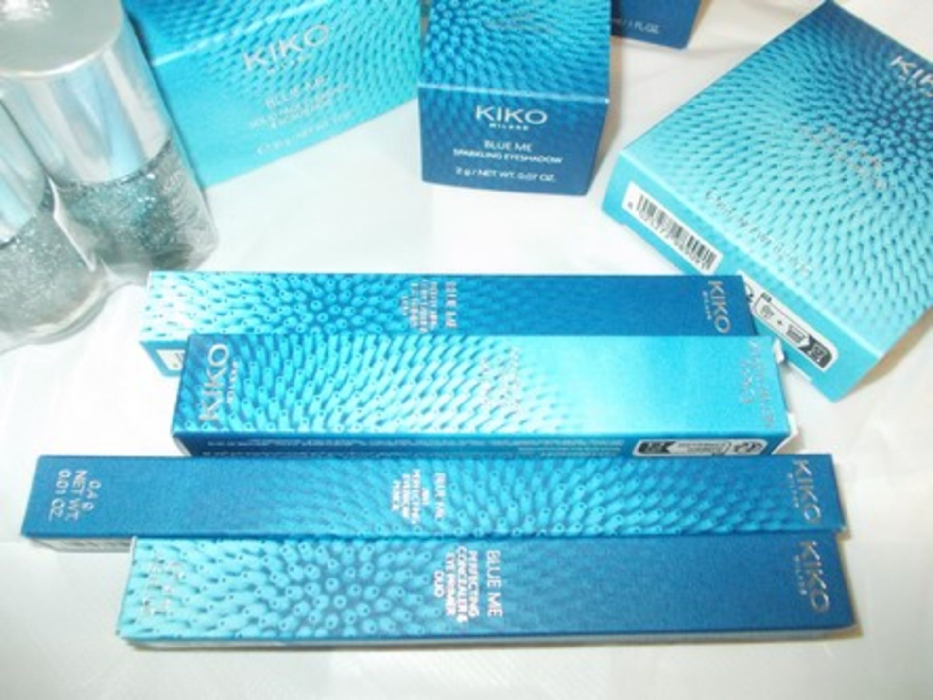 12 x Kiko Blue Me mixed cosmetics including foundation, jelly face serum, nail polish, sparkling eye - Image 2 of 3