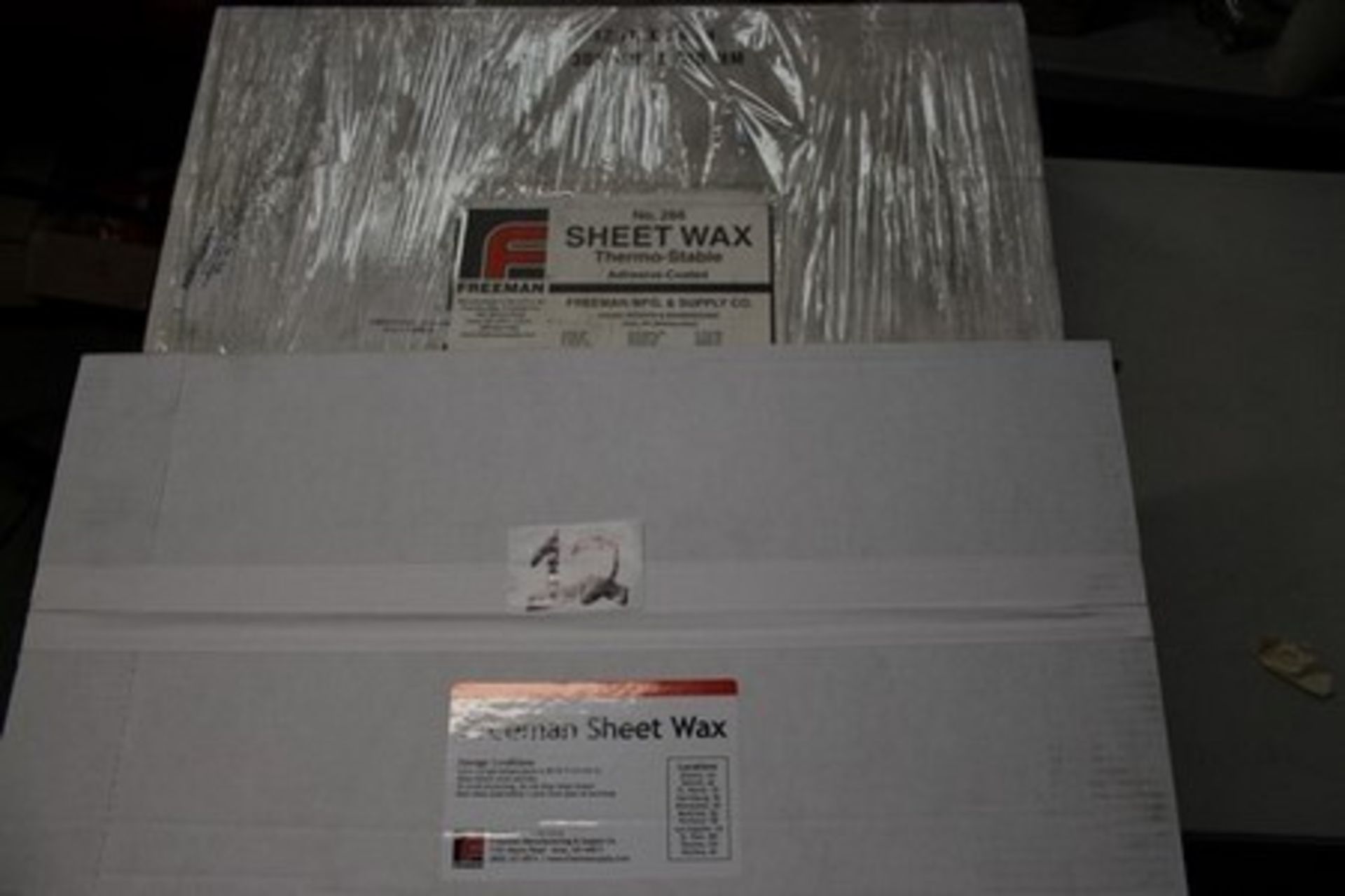 7 x dipping wax slabs, size 12" x 24" x 0.25mm and 9 x packets of Freeman sheet wax 0.25mm - New