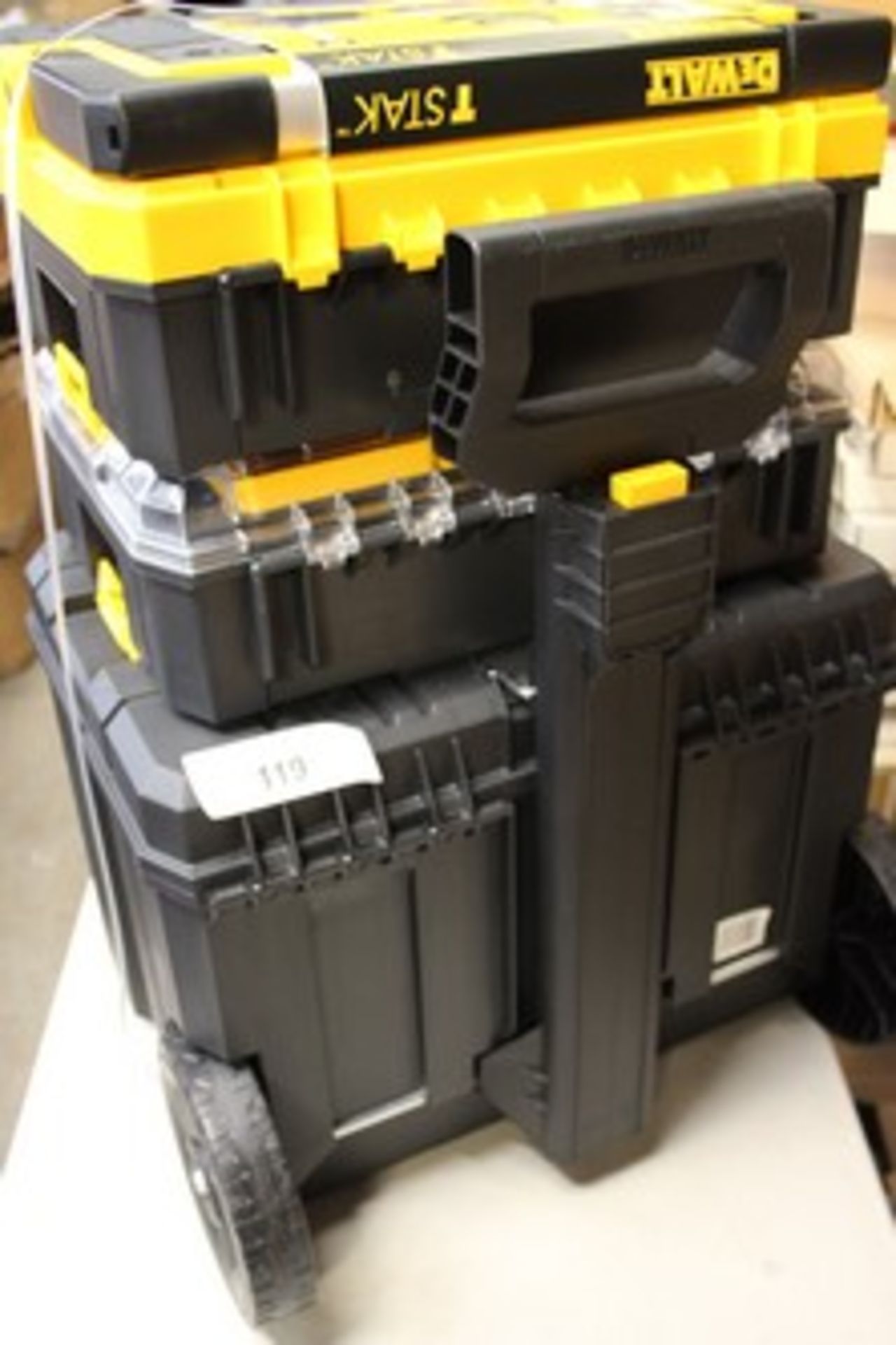 1 x DeWalt T Stack toolbox on wheels, model unknown - New (SWF11) - Image 2 of 2