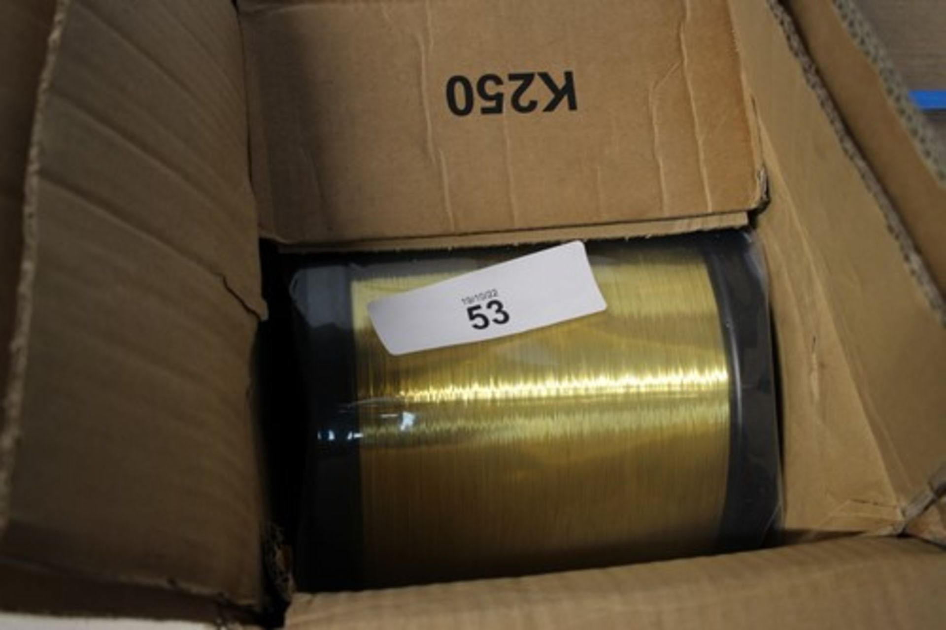 3 x 25kg drums of AC Brass LP500 0.25mm wire, Ref: CFG02174CS1 - Sealed new (SW17) - Image 2 of 2