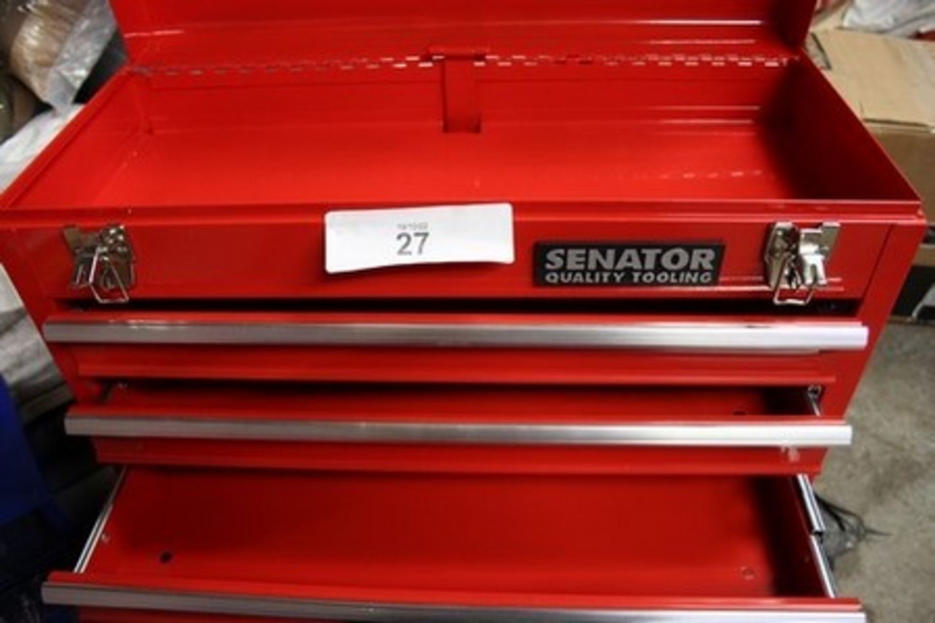 1 X Kennedy XD top box 4 drawer tool chest, together with 1 x Senator 3 drawer toolbox, and 1 x - Image 3 of 4