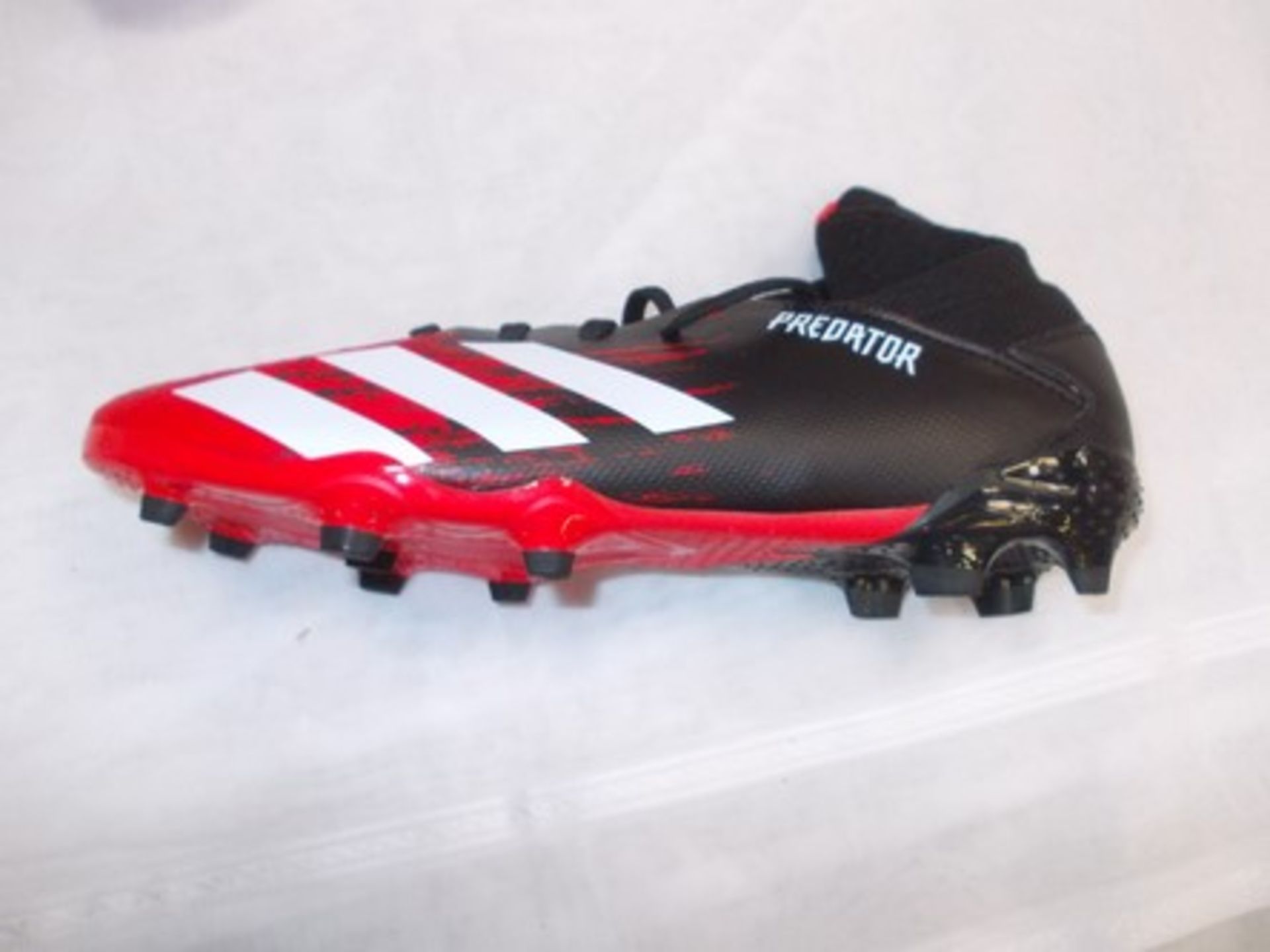 5 x pairs of Adidas Predator red/black football boots, style 20.3 FGJ, all UK size 5 - New in box ( - Image 2 of 2