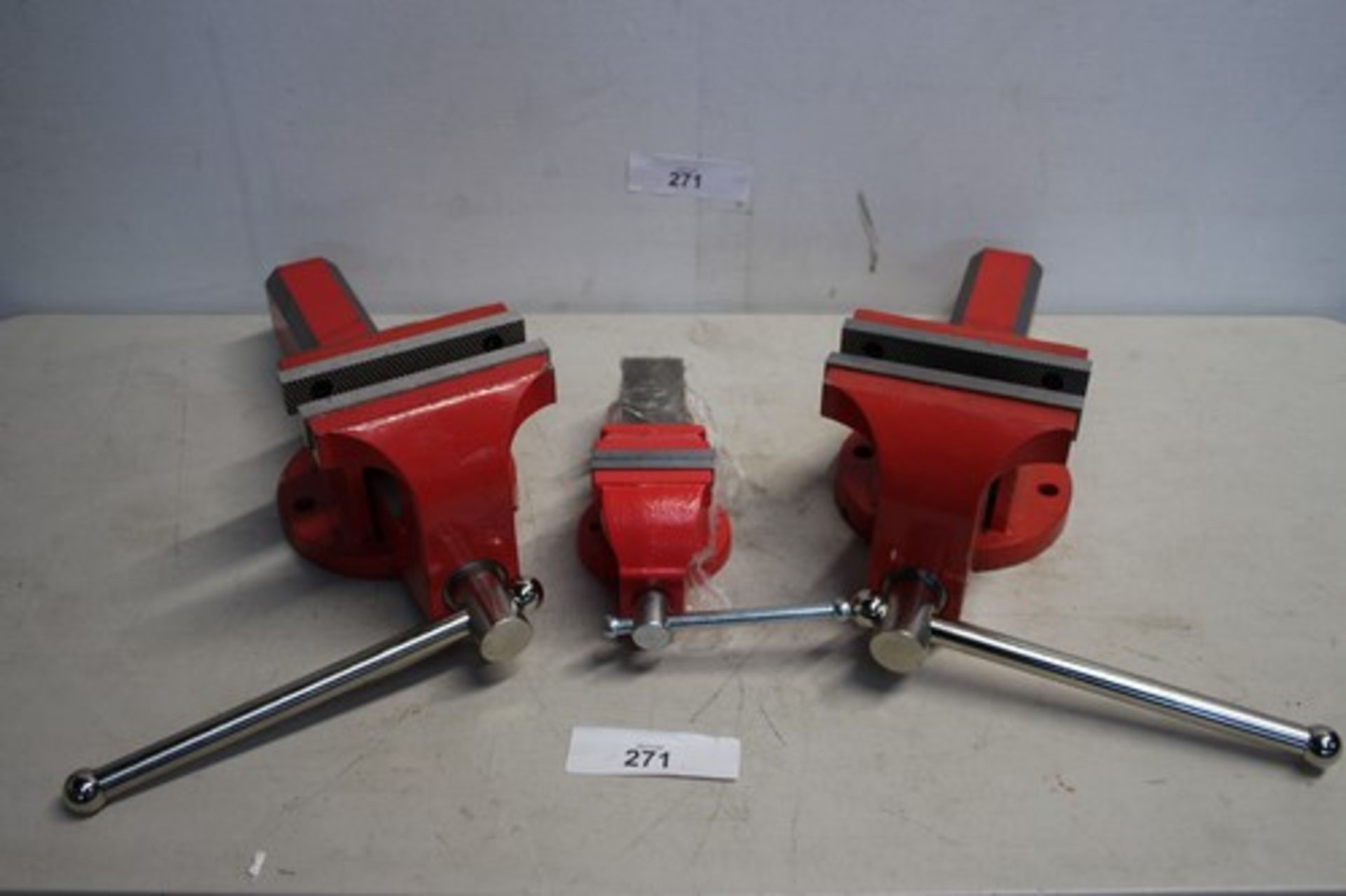 3 x Kennedy bench vices including models 445-054 and 445-023 - new (SW9) - Image 2 of 4