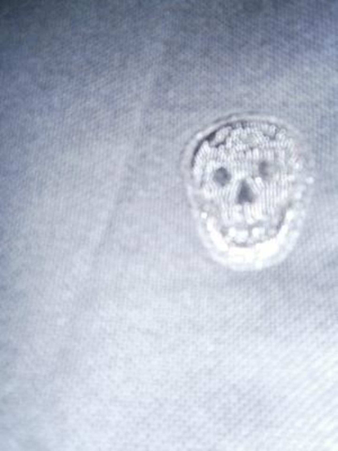 1 x Alexander McQueen skull logo cotton polo shirt, size S - New with tags (E1A) - Image 2 of 2