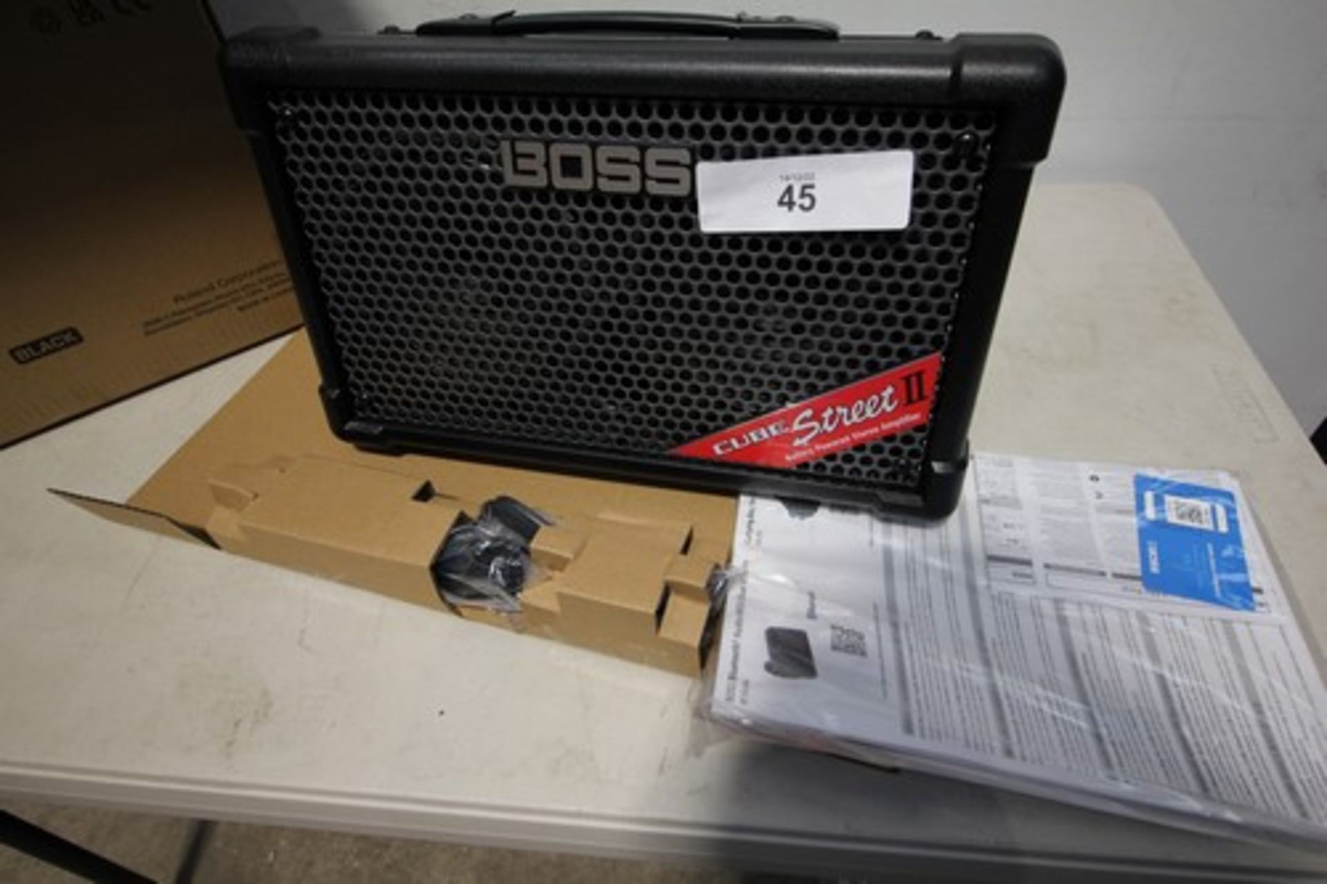 1 x Boss Cube Street 2 portable battery powered stereo amp, model ST2 - new in box (ES3)