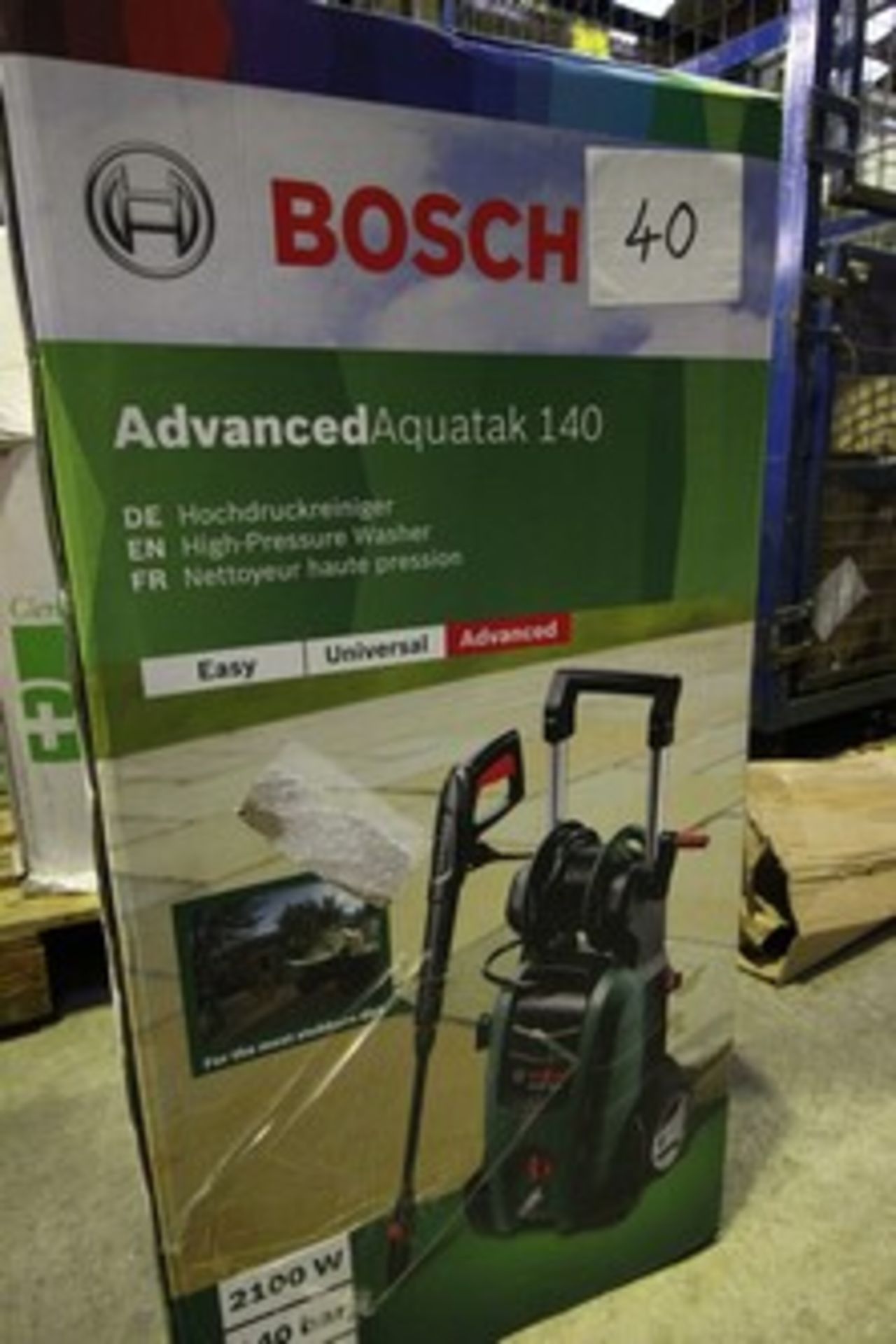 1 x Bosch Advanced Aquatak 140 2100W 140 bar high pressure washer - sealed new in box (ES2)