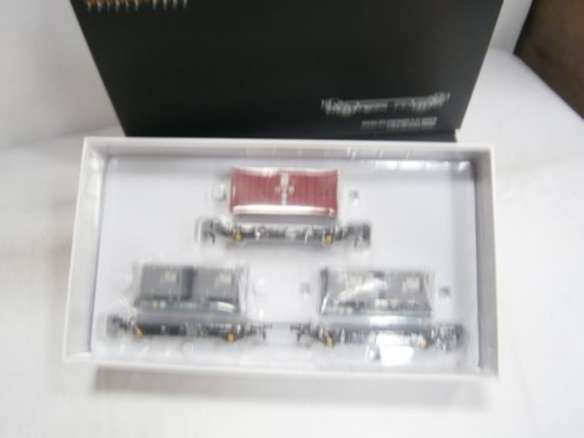 2 x Accurscale Triple pack PFA container flat wagon 1:76.2/00 scale models. -new in pack- (C13A)