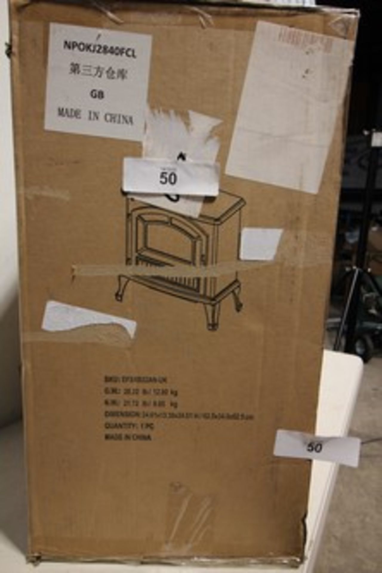 1 x freestanding electric fireplace, SKU: EFSXBB22AN-UK - Sealed new in box (ES2C) - Image 2 of 2