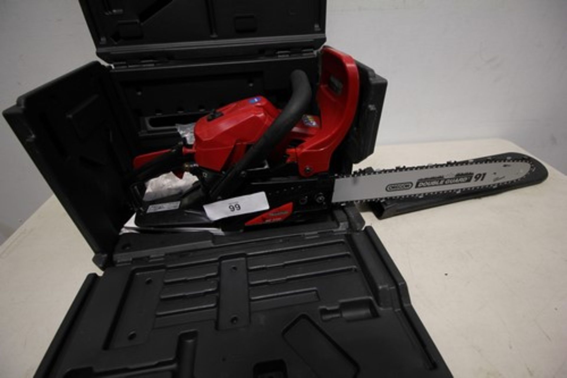 1 x Mountfield petrol chain saw, model MC3720 in carry case - tested and working - new (ES8) - Image 2 of 3