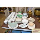 A mostly various teaware to include Aynsley "Dawn