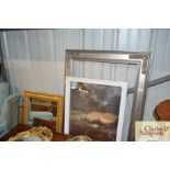 Various picture frames, mirrors etc.