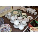 A quantity of various tea and dinnerware to includ