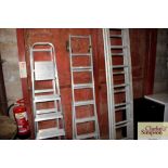 An aluminium ladder