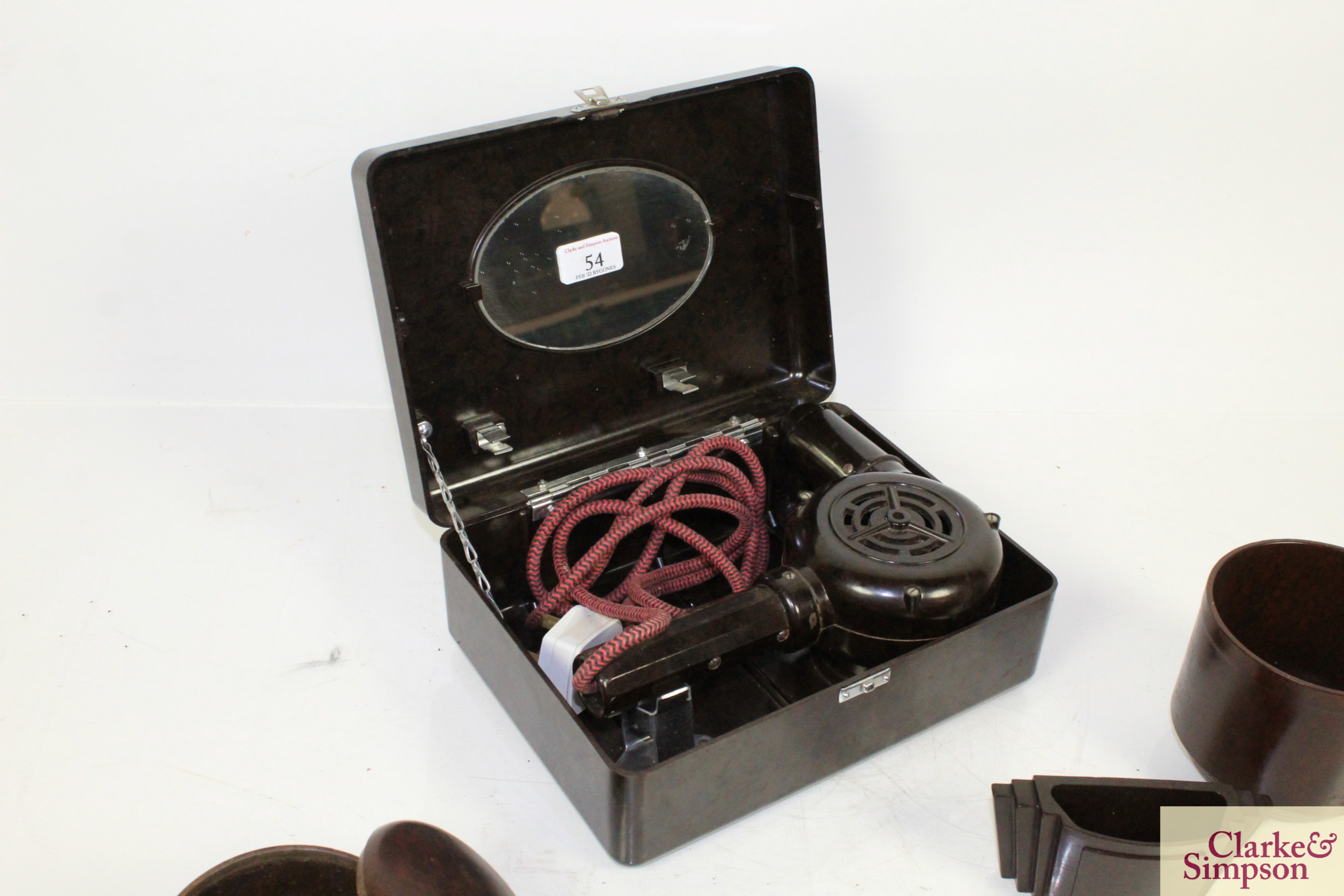 A Bakelite hair dryer in fitted case; four other B - Image 2 of 7