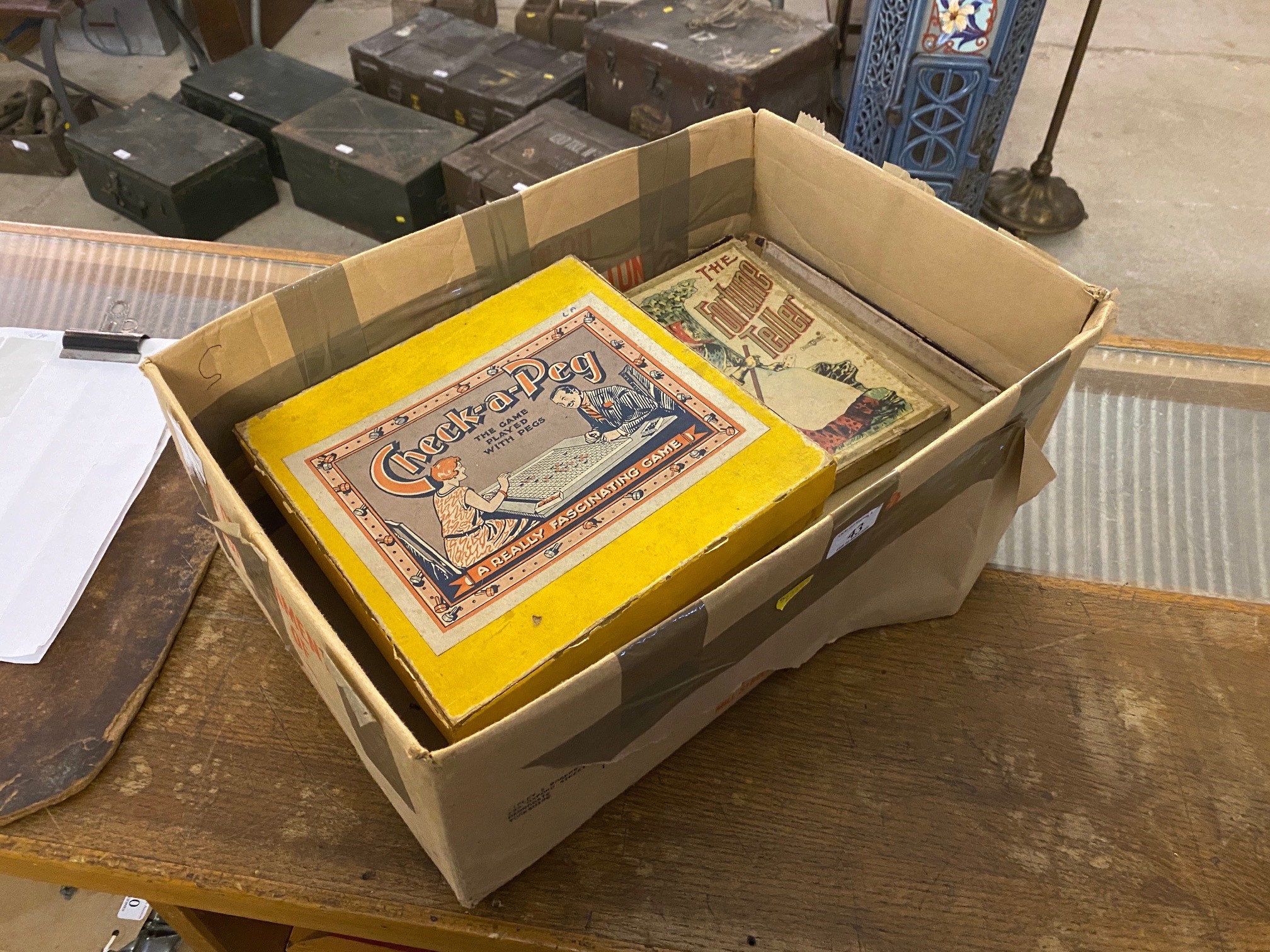 A selection of 19th Century boxed parlour games