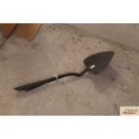 An iron turfing spade end