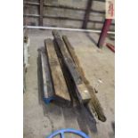 A quantity of old gate posts