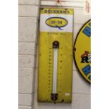 A "Duckhams Motor Oil" advertising thermometer, ap