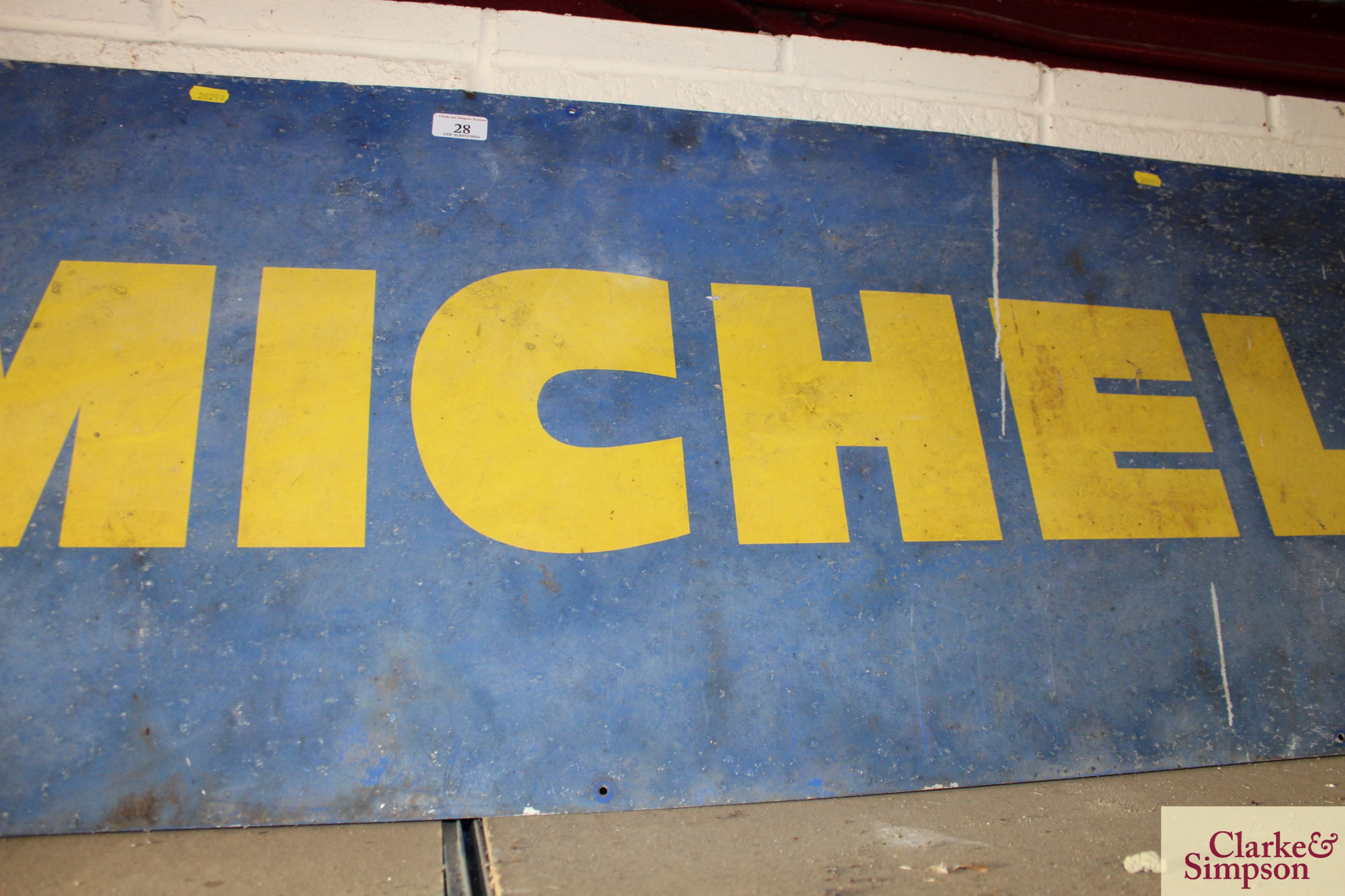 A "Michelin" advertising sign, approx. 20" x 78" - Image 3 of 4