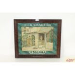 An original framed "Wild Woodbine Cigarettes" advert circa 1920's, approx. 23¼" x 19¾"