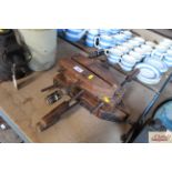 Three various old joiners clamps