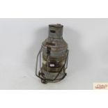 A large galvanised ships mast head light