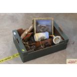 A tray box and miscellaneous contents to include w