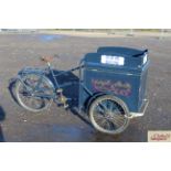 An ice cream vendors tricycle