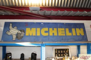 A "Michelin" advertising sign, approx. 20" x 78"