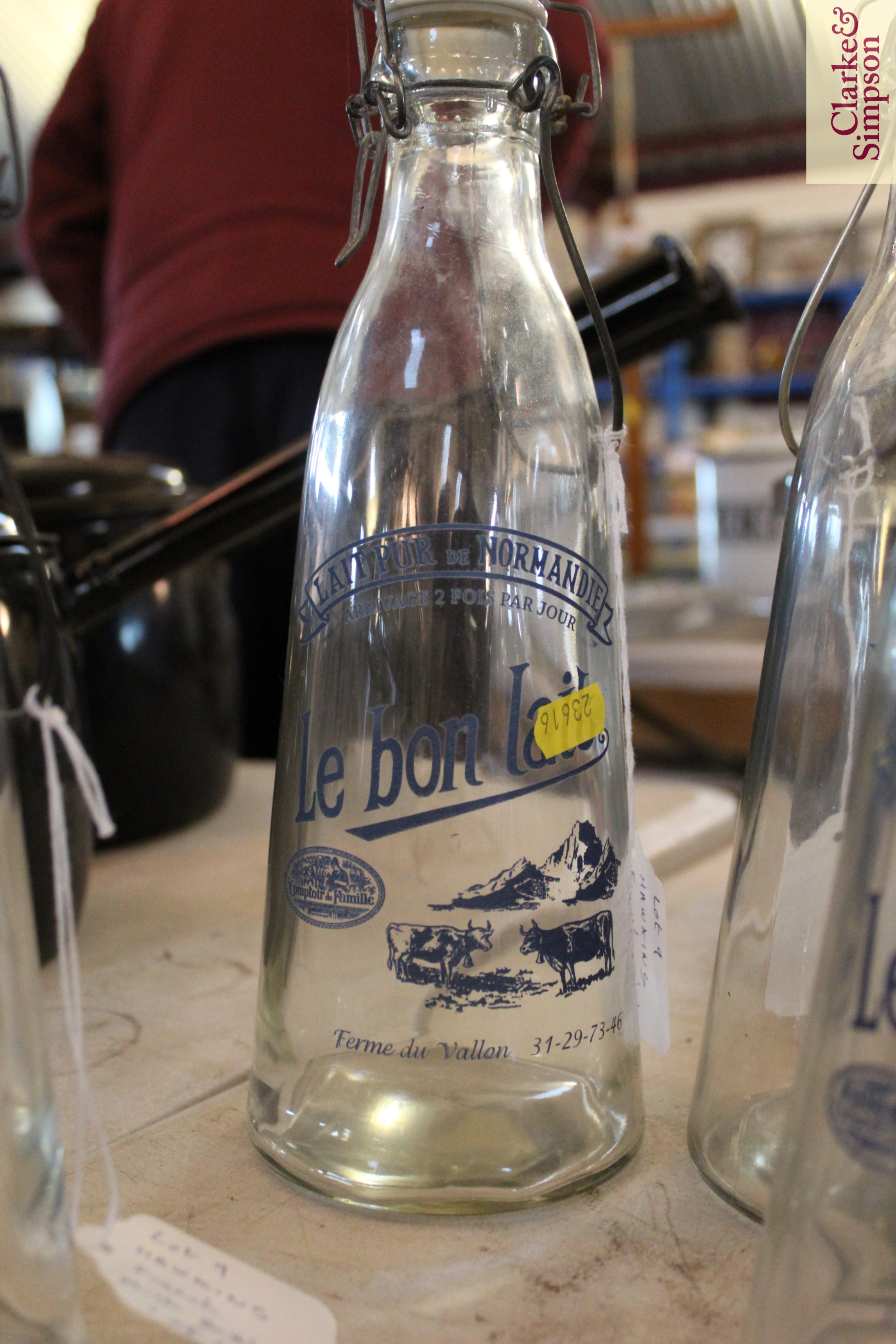 Four French milk bottles - Image 4 of 4