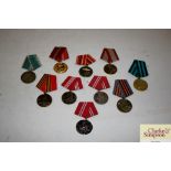 Ten various Russian medals