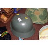 A German WW2 helmet shell
