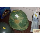 A USA MI helmet, complete