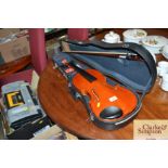 A modern viola in fitted carry case