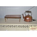 An electric copper kettle - sold as collector's it