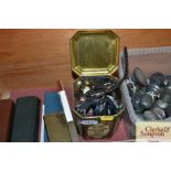 A tin of various wrist watches