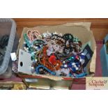 A box of costume jewellery